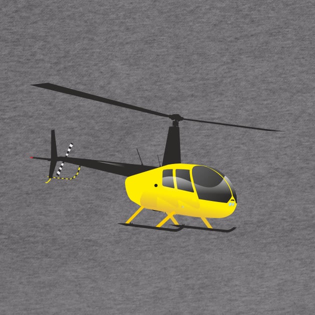 Light Black and Yellow helicopter by NorseTech